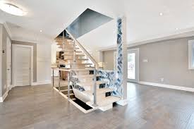 This contemporary type of stairs is common in modern homes. Main Floor Renovation Serving Peel And Halton Region Ridgedown
