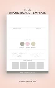 Here is a beautiful brand board template which contains a place for website header, logo variations, images and textures. Free Photoshop Brand Board Template Brand Board Template Mood Board Template Brand Board