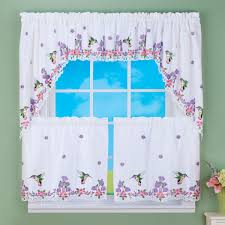 embroidered hummingbird floral curtains
