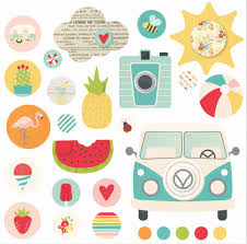 Summer Days Decorative Brads By Simple Stories For Scrapbooks Cards Crafting Found At Fotobella Com Stiker