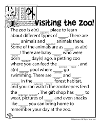 The game was invented in the united states, and more than 110 million copies of mad libs books have been sold since the series was fi. Visiting The Zoo Printable Ad Lib Woo Jr Kids Activities