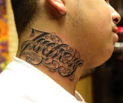 70 Awesome Tattoo Fonts Designs Cuded Best Neck Tattoos Neck Tattoo For Guys Tattoo Fonts