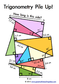Trigonometry Pile Up Great Maths Teaching Ideas