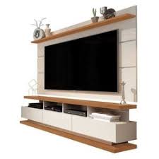 Você encontra o seu rack com painel na mobly! Rack Com Painel Para Tv Ate 60 Polegadas Samba Yescasa Cacau Off White Menor Preco Com Cupom