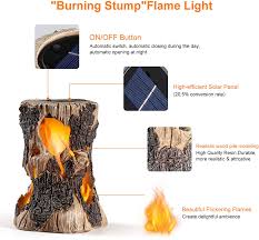 Available for 3 easy payments. Buy Solar Lights Outdoor Garden Flickering Flame Solar Stump Light Patio Lights Outdoor Waterproof Led Tree Tree Stump Out Door Decorative Solar Lantern Solar Torches Online In Vietnam B096tk3rw5