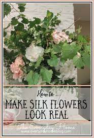 One tip that will go very far in making faux flowers look real is to handle every single bloom. How To Use Silk Flowers So They Look Fool The Eye Real By The Everyday Home