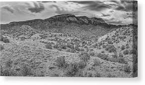Long Exposure Photograph of Sandia Mountains Foothills from Placitas