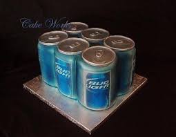 Six Pack Of Beer Beer Can Cakes 21st Birthday Cakes Beer Cake