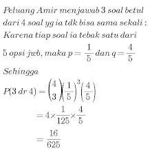 Soal & kunci jawaban latihan usbn sma/smk pelajaran matematika, ada tabel distribusi frekuensi. Dalam Ulangan Matematika Di Kelas Amir Terdapat 10 Soal Pilihan Ganda Dengan Lima Pilihan Jawaban Brainly Co Id