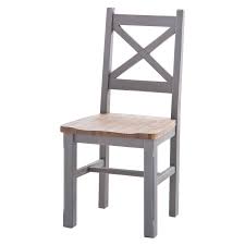 Das massive holz des stuhls wurde lackiert. Stuhl Byron Antik Grau Braun Massiv 2er Set