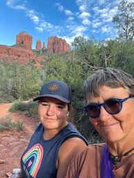 Since the dogs can't ride with us in Sedona we take them