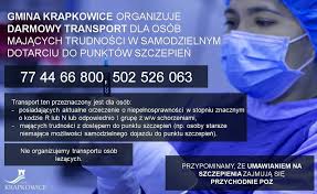 Szczepionka podawana jest domięśniowo, w ramię. Transport Na Szczepienia Gmina Krapkowice