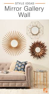Switch Up Your Wall Decor And Create A Bold Gallery Wall Using Mirrors A Creative Alternative To Art And Photos Mirro Living Room Decor Home Decor Room Decor