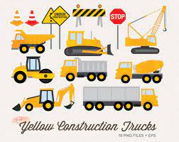 Buy 4 Get 50 Off Yellow Construction Truck Clipart Under Etsy Clip Art Camping Art Construction