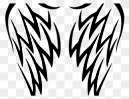 Although the modern wings can represent other winged creatures like a butterfly the first of these tattoos were used to represent angels. Free Png Tribal Wings Clip Art Download Pinclipart