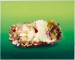 Available for sale from galerie friese, cornelius völker, butterbrot (2000), oil on canvas, 50 × 60 cm Cornelius Volker Meerschweinchen 2003 Galerie Ludorff