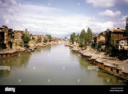 River Jhelum at Srinagar city in Jammu ...