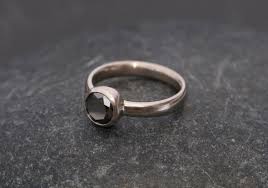 The black diamond is a clarity. 1 5 Carat Black Diamond Solitaire Ring In 18k White Gold William White