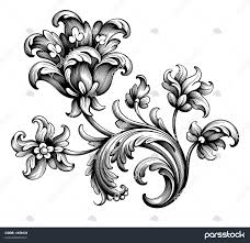 گل لاله گل گل صد تومانی قاب باروک ویکتوریا قاب حاشیه گل زینتی برگ پیمایش  شده طرح الگوی یکپارچهسازی با سیستمعامل تزئین شده طرح تزئینی طرح سیاه و سفید  گل مصنوعی طرح