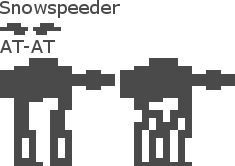 Keep shooting them until they die completely. Atari Star Wars The Empire Strikes Back Atari 2600 Vehicles The Spriters Resource