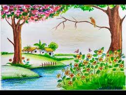 Provides drawings of landscapes, plants, animals, and other aspects ol nature accompanied in comments from the artist on how and why he drew them. Easy Garden Drawing For Children Contoh Soal Dan Materi Pelajaran 1