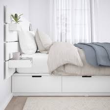 Tête de lit 1cm avec rgt. Nordli Cadre De Lit Rangement Tete De Lit Blanc Ikea Suisse
