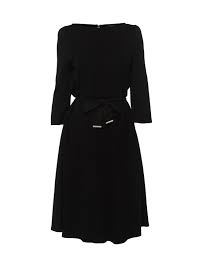 Parma Black Jersey Dress