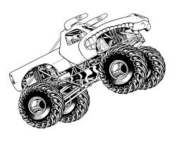 Free printable monster truck coloring pages for kids of all ages. Monster Jam Jumping Horned Truck Coloring Pages Color Luna
