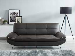 Découvrez nos nombreux modèles de design et couleur variés. Rome Canape Droit 3 Places Cuir Marron Pas Cher Canape Cdiscount Iziva Com