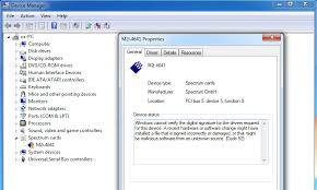 If you already use godmode, opening device manager there might be your preferred way to use it. Driver Signature Error On Windows 7 Error 52 Spectrum