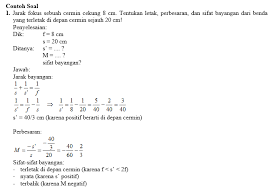 Contoh Soal Cermin Cekung Smp Terbaru 2019