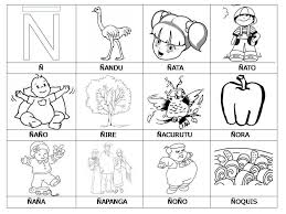 Letra N Word Cards Abc Preschool Speech And Language