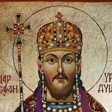 Byzantine Painted Icon Saint Stephen,sfantul Stefan,agios Stefanos,Свети  Стефан