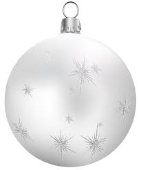 Transparent White Christmas Ball Png Clipart Christmas Balls White Christmas Ornaments White Christmas
