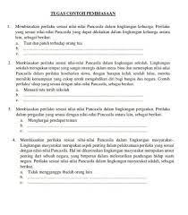 Sebutkan Contoh Pembiasaan Sila Pancasila Didalam Lingkungan Keluarga Sekolah Pergaulan Dan Brainly Co Id