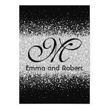 Black And White Invitation Card Background Silver Glitter On Midnight Black Background Invitation Weddinginvitation Cards Custom Invita Royal Blue Wedding Invitations Blue Invitation Black Invitation