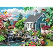 Bits And Pieces Jigsaw Puzzles 300 Pieces Dream Landscape 300 Large Piece Jigsaw Puzzle Bits And Pieces Cottage Art Dream Landscape Larger Piece Jigsaw Puzzles