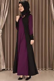 Modamerve Broslu Elbise Siyah Mor Yag 4589 Basortusu Modasi Moda Moda Stilleri