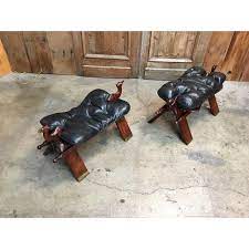 Vintage camel saddle stool, retro moroccan red leather, middle eastern camel saddle, footstool ottoman. Vintage Mid Century Rosewood And Leather Camel Saddle Stools A Pair Chairish