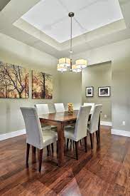 Round dining table 4 chairs mahogany pine upholstered cream leather used dining room glass dining table and 4 white leather chairs excellent condition. Bright Transitional Dining Room With White Leather Chairs Chic Dining Room Wood Dining Room Chairs White Leather Chair