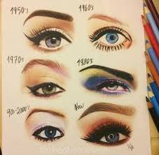 Eyebrows Through The Years Retro Makeup Vintage Makeup 50s Makeup