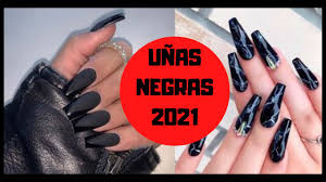 Bellas uñas decoradas con esmalte. Bonitos Y Elegantes Disenos De Unas Negras 2021 Disenos De Unas Negras Moda 2021 Unas En Tendencia Youtube