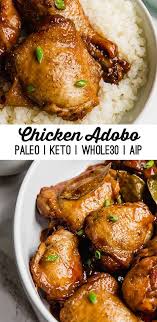 Filipino Chicken Adobo Paleo Whole30 Aip Unbound Wellness Recipe Adobo Chicken Paleo Recipes Recipes