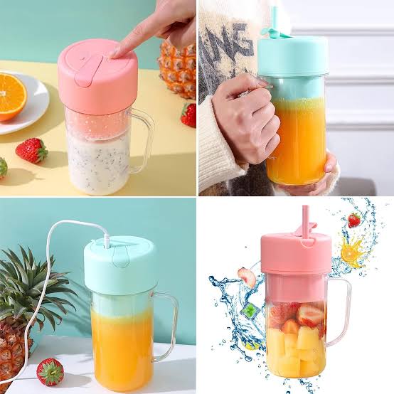 Mason Portable Mini juicer Blender With Straw – Bushra Concept Store
