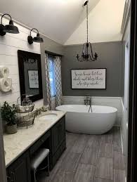 Pictured, this bathroom idea is, really, all about paint. Farmhouse Country Style Bathroom Ideas Trendecors
