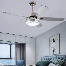 5 reversible blades with different colors on both sides. Amazon Com Andersonlight Fan 48 Led Indoor Stainless Steel Ceiling Fan With Light And Remote Control Kitchen Dining