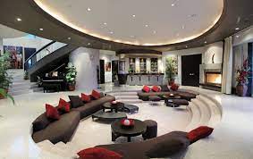 Which room amenities are available at the grand mansion a luxury collection hotel nanjing? Bar With Sunken Lounge 1200 756 Mansion Living Room Modern Mansion Interior Mansion Living