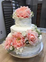 Wedding Cake With Silk Flowers Wedding Cakes Cake Silk Flowers