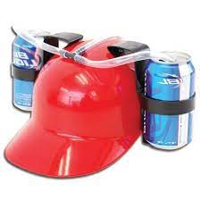 Beer Helmet Red Drinking Hat W Horn Novelty Drinking Beer Helmet Drinking Hat Drinking Beer Gifts For Beer Lovers