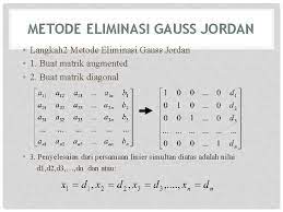Setelah membahas eliminasi gauss & gauss jordan 3x3, kali ini saya akan menjelaskan eliminasi gauss dan gauss jordan untuk sistem persamaan linear (spl) 4 variabel. Metode Eliminasi Gauss Jordan Metode Ini Merupakan Pengembangan